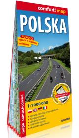 Polska laminowana mapa samochodowa 1:1 000 000. Autor:   Praca zbiorowa. Dadada.pl Okładka książki Polska laminowana mapa samochodowa 1:1 000 000
