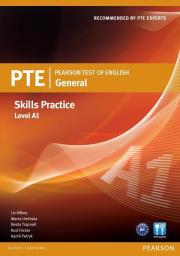 PTE General Skills Practice A1. Autor: Kilbey Liz, Beata Trapnell. Dadada.pl Okładka książki PTE General Skills Practice A1