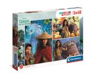 Okładka książki Puzzle 3x48 super color Raya i ostatni smok 25259