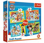 Opakowanie Puzzle 4w1 Psi Patrol TREFL