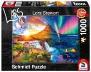 Opakowanie Puzzle PQ 1000 Lars Stewart Islandia dzień/noc G3