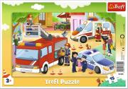 Puzzle ramkowe 15 Pojazdy interwencyjne TREFL. Wydawca: Trefl. Dadada.pl Opakowanie Puzzle ramkowe 15 Pojazdy interwencyjne TREFL