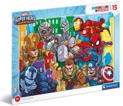 Opakowanie Puzzle ramkowe 15 Super Kolor Superhero