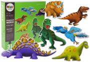 Opakowanie Puzzle Świat Dinozaurów 31 elementów 6 Dinozaurów Diplodok Tyranozaur