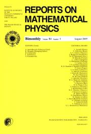 Opakowanie Reports on Mathematical Physics 84/1 Pergamon