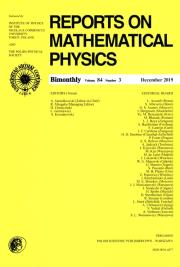 Opakowanie Reports on Mathematical Physics 84/3 Pergamon