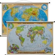 Okładka książki SWIAT MAPA SCIENNA polityczna 1:35 MLN-MERIDIAN