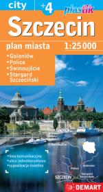 Okładka książki Szczecin mapa samochodowa plastik