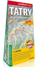 Okładka książki Tatry Mapa panoramiczna laminowana mapa turystyczna; 1 : 28 000
