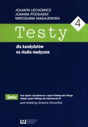 Okładka książki Testy dla kandydatów na studia medyczne