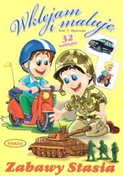 Okładka książki Wklejam i maluję - Zabawy Stasia