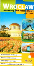 Okładka książki Wrocław. Rysunkowy plan kieszonkowy 1:16 500