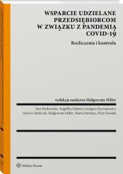 Okładka książki Wsparcie udzielane przedsiębiorcom w związku z pandemią COVID-19