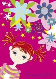 Opakowanie Zeszyt w linie. Romantic girl. Jeżynka różowa