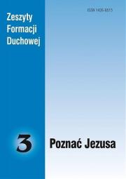 Okładka książki Zeszyty Formacji Duchowej nr 3 Poznać Jezusa
