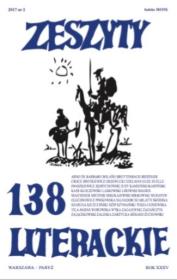 Okładka książki Zeszyty literackie 138 2/2017