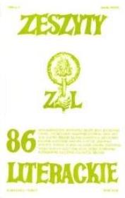 Okładka książki Zeszyty literackie 86 2/2004