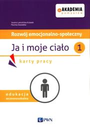 Akademia pomysłów Rozwój emocjonalno-społeczny Ja i moje ciało 1 Karty pracy. Autor: Joanna Latosińska-Kulasek, Zawadzka-Filipczyk Paulina. Dadada.pl Okładka książki Akademia pomysłów Rozwój emocjonalno-społeczny Ja i moje ciało 1 Karty pracy