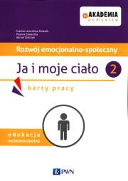 Akademia pomysłów Rozwój emocjonalno-społeczny Ja i moje ciało 2 Karty pracy. Autor: Joanna Latosińska-Kulasek, Zawadzka-Filipczyk Paulina, Zieliński Adrian. Dadada.pl Okładka książki Akademia pomysłów Rozwój emocjonalno-społeczny Ja i moje ciało 2 Karty pracy