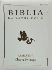 Okładka książki Biblia na każdy dzień. Chrzest złoto