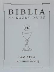 Okładka książki Biblia na każdy dzień. Komunia srebro TW
