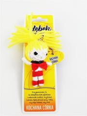 Brelok Kłębek Szczęścia - Kochana Córka. Wydawca: Jawi. Dadada.pl Opakowanie Brelok Kłębek Szczęścia - Kochana Córka