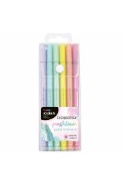 Opakowanie Cienkopisy pastelowe 6 kolorów Kidea