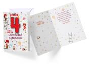 Okładka książki Karnet 4 urodziny chłopca PR-023