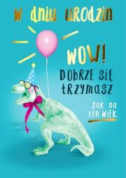 Opakowanie Karnet B6 PP-2131 Urodziny dinozaur