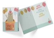 Opakowanie Karnet B6 PP-2198 Urodziny kotek