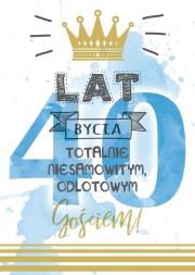 Opakowanie Karnet B6 PR-105 Urodziny 40