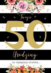 Opakowanie Karnet B6 PR-106 Urodziny 50