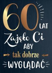 Opakowanie Karnet B6 PR-109 Urodziny 60