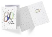 Opakowanie Karnet V-007 Urodziny 80