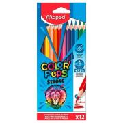 Opakowanie Kredki Colorpeps Strong trójkątne 12 kolorów