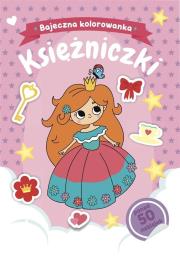Księżniczki. Bajeczna kolorowanka. Autor: Natalia Berlik. Dadada.pl Okładka książki Księżniczki. Bajeczna kolorowanka