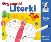 Literki. Gryzmołki. Kapitan Nauka. Autor: Bożena Dybowska, Justyna Perkuszewska-Staniszewska. Dadada.pl Okładka książki Literki. Gryzmołki. Kapitan Nauka