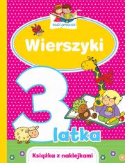 Mali geniusze. Wierszyki 3-latka. Autor: Lekan Elżbieta, Joanna Myjak (ilustr.). Dadada.pl Okładka książki Mali geniusze. Wierszyki 3-latka