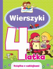 Mali geniusze. Wierszyki 4-latka. Autor: Lekan Elżbieta, Joanna Myjak (ilustr.). Dadada.pl Okładka książki Mali geniusze. Wierszyki 4-latka