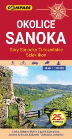 Mapa - Okolice Sanoka... 1:50 000 w.2. Autor:   Praca zbiorowa. Dadada.pl Okładka książki Mapa - Okolice Sanoka... 1:50 000 w.2