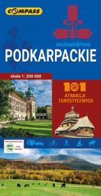 Mapa turystyczna - Woj. Podkarpackie 1:200 000. Autor:   Praca zbiorowa. Dadada.pl Okładka książki Mapa turystyczna - Woj. Podkarpackie 1:200 000