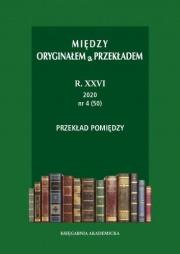 Okładka książki Między oryginałem a przekładem R. 26: 2020 (47-50)