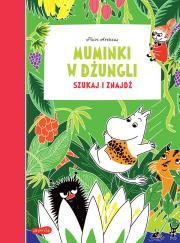 Muminki w dżungli. Szukaj i znajdź. Autor: Päivi Arenius. Dadada.pl Okładka książki Muminki w dżungli. Szukaj i znajdź