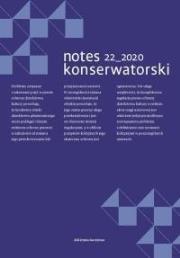 Notes 22_2020 konserwatorski. Autor: praca zbiorowa. Dadada.pl Okładka książki Notes 22_2020 konserwatorski