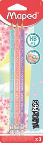 Opakowanie Ołówek z gumką Maped Blackpeps Pastel HB 3 sztuki blister