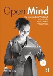 Okładka książki Open Mind B1 Pre-Intermediate Zeszyt Ćwiczeń z kluczem+CD