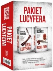 Pakiet Lucyfera: Lista Lucyfera/Boski znak. Autor: Krzysztof Bochus. Dadada.pl Okładka książki Pakiet Lucyfera: Lista Lucyfera/Boski znak