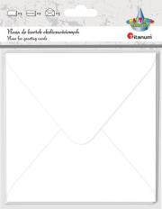 Opakowanie Papeteria 14x14cm biała 5 kopert + 5 kart