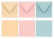 Opakowanie Papeteria 14x14cm korowa 5 kopert + 5 kart