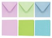 Opakowanie Papeteria 14x14cm korowa 5 kopert + 5 kart